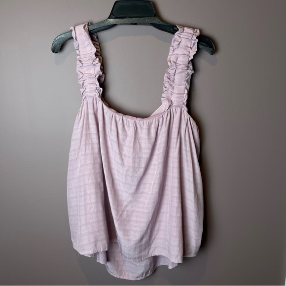Pink Lily Nothings Impossible Ruffle Straps Berry Tank 2XL - Picture 14 of 14